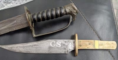 American Civil war Bowie knife Boyle and gamble 1862 Bowie knife Antique Knives 3