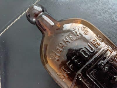 Warners safe cure London vicktoran bottle Warners safe cure Antique Glassware 7