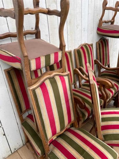Ten French Dining Chairs dining chairs Antique Chairs 8