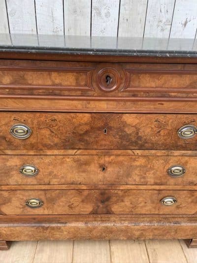French Marble Top Commode commode Antique Chest Of Drawers 7
