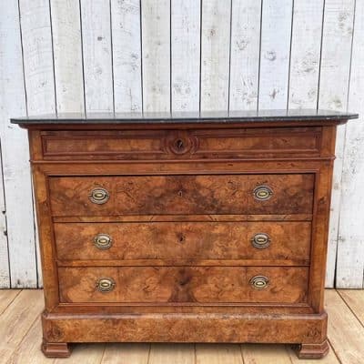 French Marble Top Commode commode Antique Chest Of Drawers 3