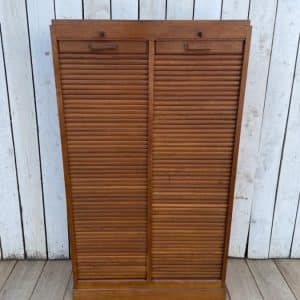 1940’s French Tambour Antique Cabinets