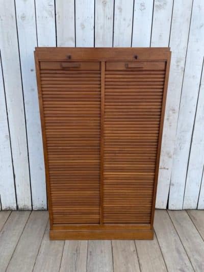 1940’s French Tambour Antique Cabinets 3