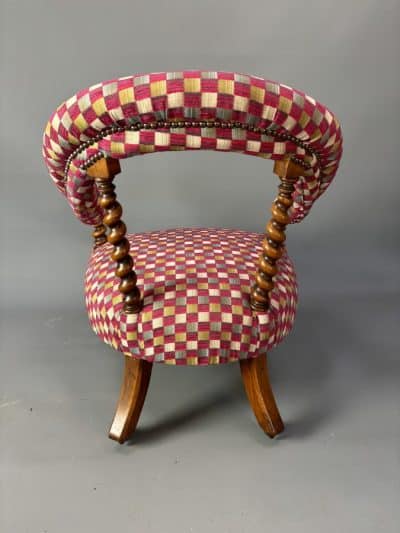 Late Victorian Walnut Easy Chair armchair Antique Chairs 11