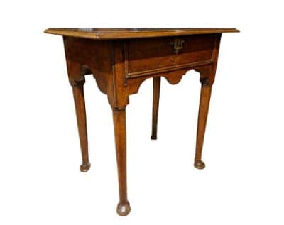 18thc Small Oak Side Table - Image 2