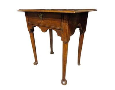 18thc Small Oak Side Table - Image 3