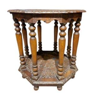 19thc Carved Oak CentreTable Antique Furniture