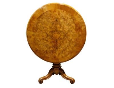 19thc Circular Walnut Centre Table Antique Furniture 4
