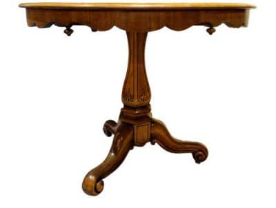 19thc Circular Walnut Centre Table - Image 5