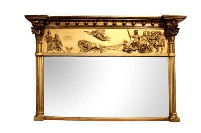 19thc Overmantel Mirror