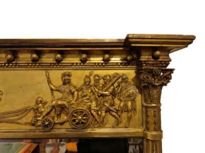 19thc Overmantel Mirror - Image 4