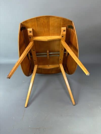 Mid Century Ercol Oval Drop Leaf Dining Table - Image 5
