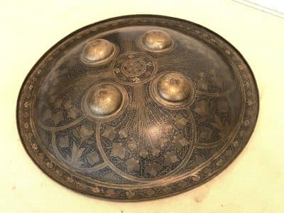 early 18th century Islamic shield large in size heavily decorated Military & War Antiques 3