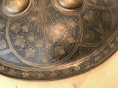 early 18th century Islamic shield large in size heavily decorated Military & War Antiques 4