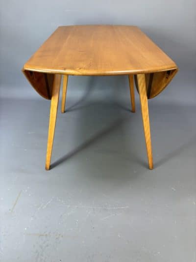 Mid Century Ercol Oval Drop Leaf Dining Table - Image 4