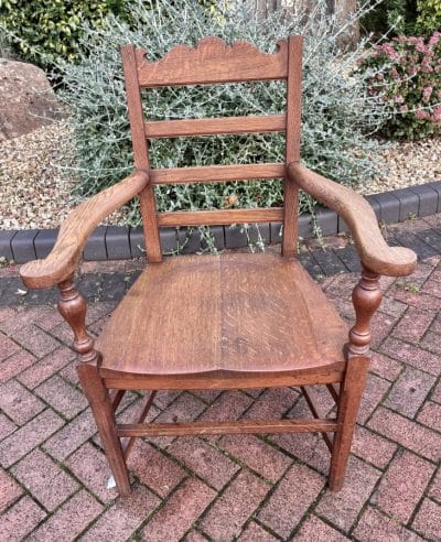 P E Gane Arts & Crafts Desk Chair armchair Antique Chairs 3