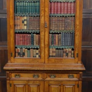 Victorian Pollard Oak Bookcase SAI3212 Antique Bookcases