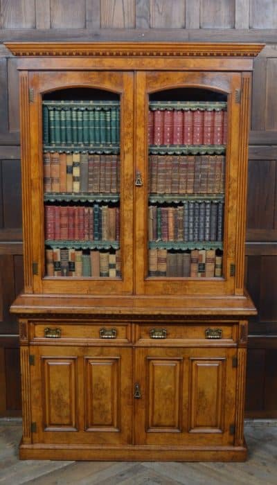 Victorian Pollard Oak Bookcase SAI3212 Antique Bookcases 3