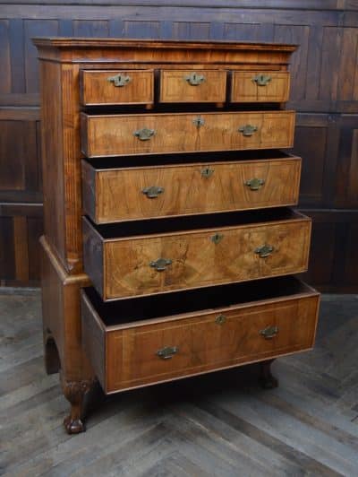 Georgian Walnut Chest On Stand SAI3179 Antique Draws 17