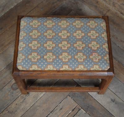 Arts And Crafts Oak Stool SAI3202 - Image 8