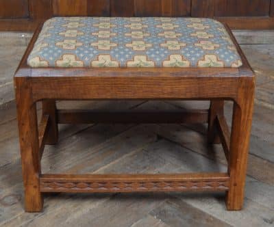 Arts And Crafts Oak Stool SAI3202 - Image 7