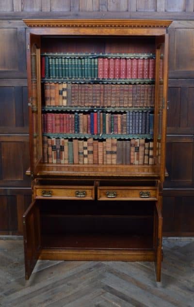 Victorian Pollard Oak Bookcase SAI3212 Antique Bookcases 22