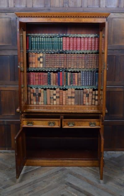 Victorian Pollard Oak Bookcase SAI3212 - Image 20