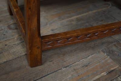 Arts And Crafts Oak Stool SAI3202 - Image 6