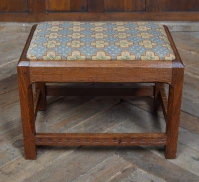 Arts And Crafts Oak Stool SAI3202 - Image 4