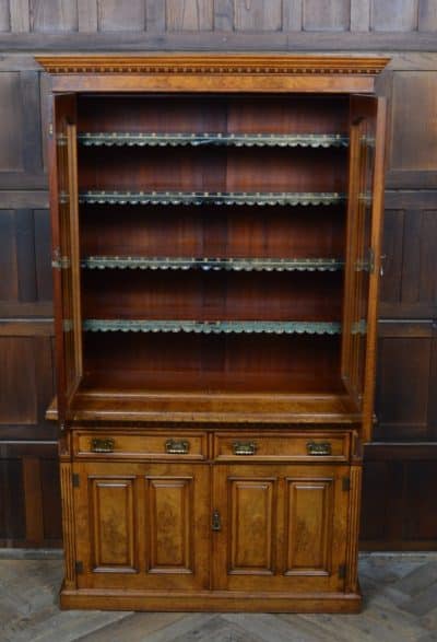 Victorian Pollard Oak Bookcase SAI3212 Antique Bookcases 18
