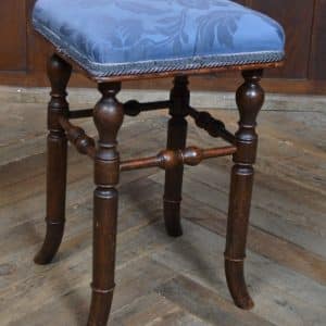 Victorian Brooks Mahogany Dressing Table Stool SAI3203 Antique Furniture