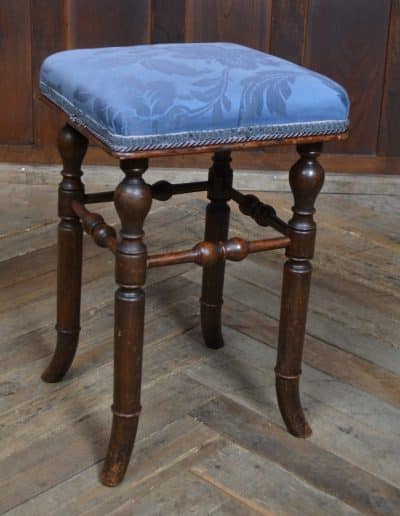 Victorian Brooks Mahogany Dressing Table Stool SAI3203 Antique Furniture 3