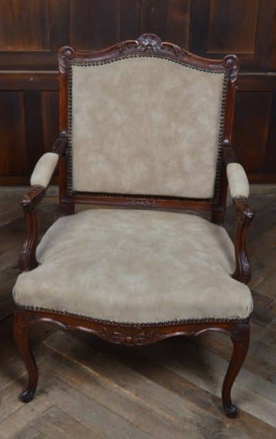 Pair Of Victorian French Walnut Armchairs SAI3185 - Image 3