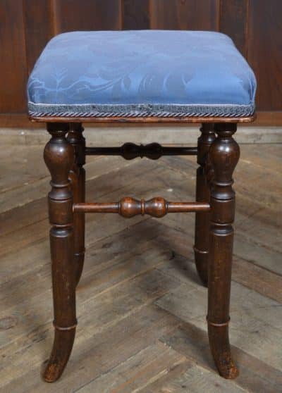 Victorian Brooks Mahogany Dressing Table Stool SAI3203 Antique Furniture 7