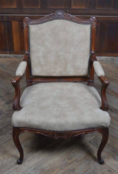 Pair Of Victorian French Walnut Armchairs SAI3185 - Image 5