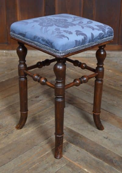 Victorian Brooks Mahogany Dressing Table Stool SAI3203 Antique Furniture 5