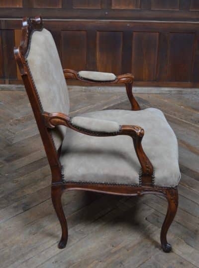 Pair Of Victorian French Walnut Armchairs SAI3185 Antique Chairs 8