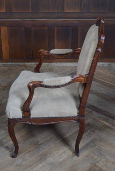Pair Of Victorian French Walnut Armchairs SAI3185 Antique Chairs 10