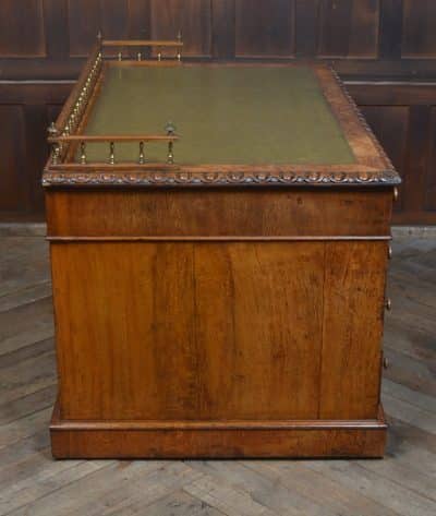 Victorian Oak Pedestal Writing Desk SAI3234 - Image 8