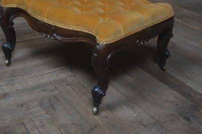 Victorian Buttoned Stool SAI3222 - Image 3