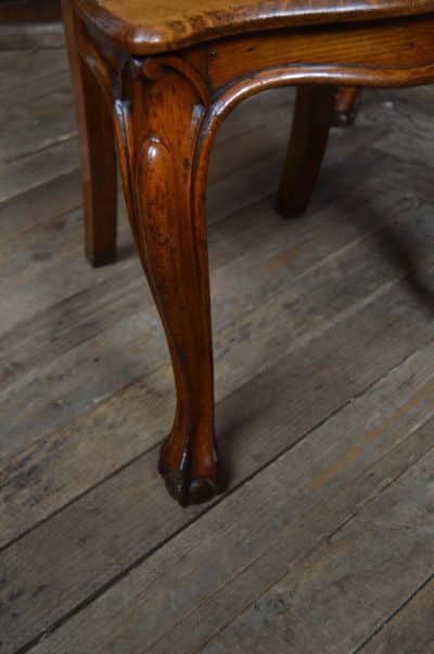 Pair Of Victorian Oak Hall Chairs SAI3213 Antique Chairs 16