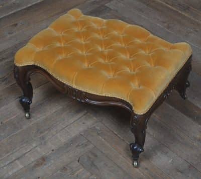 Victorian Buttoned Stool SAI3222 - Image 4