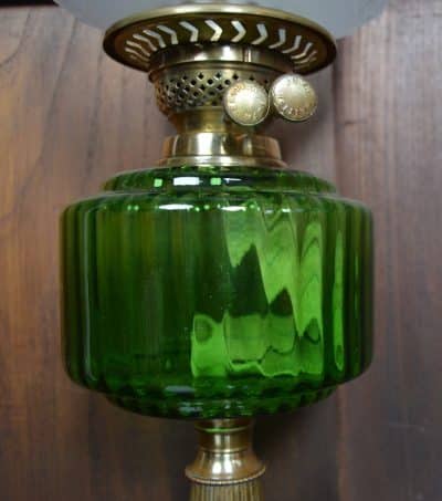 British Made Brass Oil / Paraffin Lamp SAI3196 Antique Lighting 11