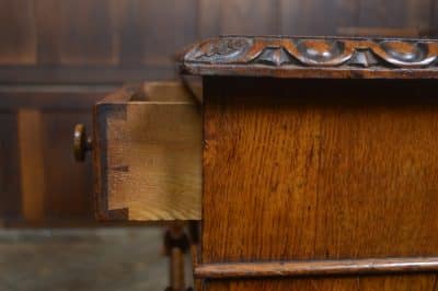 Victorian Oak Pedestal Writing Desk SAI3234 - Image 4