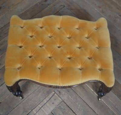 Victorian Buttoned Stool SAI3222 - Image 7