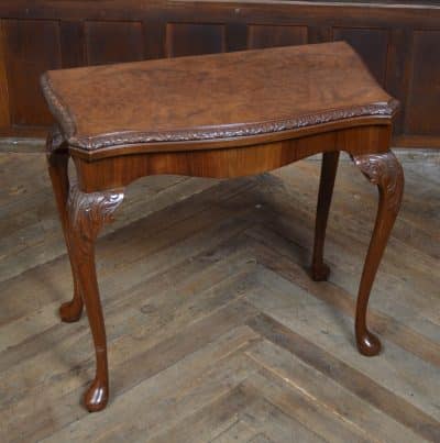 Walnut Fold-over Games Table SAI3205 Antique Furniture 15