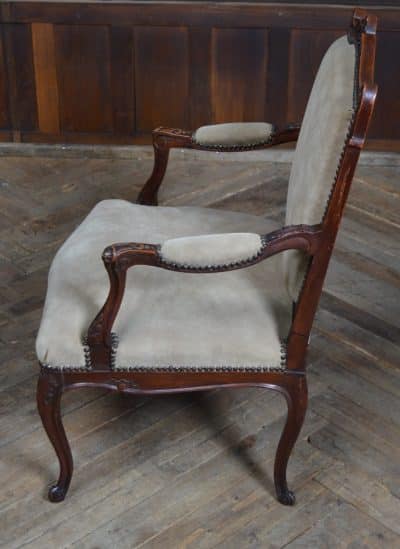 Pair Of Victorian French Walnut Armchairs SAI3185 Antique Chairs 21
