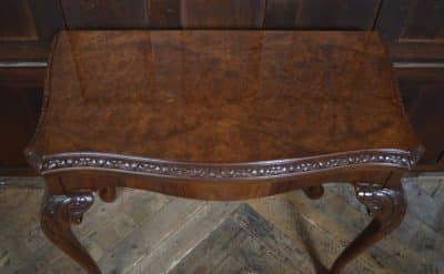 Walnut Fold-over Games Table SAI3205 Antique Furniture 11