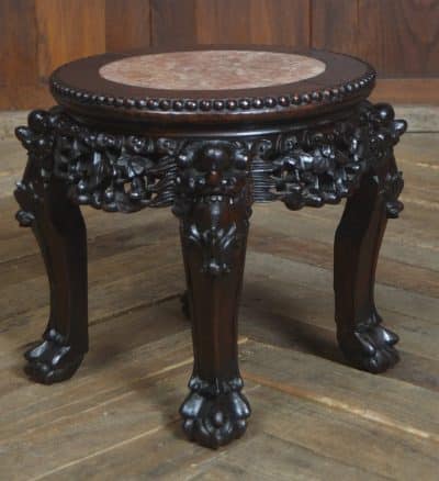 Chinese Marble Top Plant Stand SAI3240 - Image 7