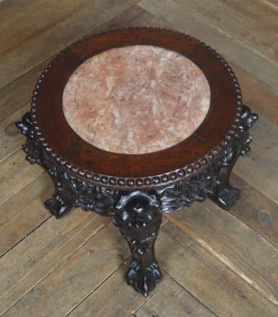 Chinese Marble Top Plant Stand SAI3240 - Image 6